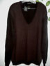 Trend Carneliani Dark Brown Wool Men&#39;s Warm Long Sleeve Sweater Size 54 NEW - £72.57 GBP