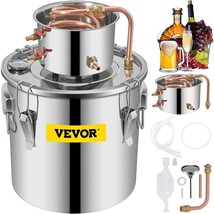 VEVOR Alcohol Still 8Gal 30L Stainless Steel Water Alcohol Distiller Copper Tub - $165.29