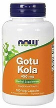 Now Foods Gotu Kola 450mg 100 Vcaps - £10.28 GBP