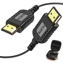 Ultra Thin Hdmi Cable 6.6Ft, Hyper Flexible Hdmi Cord Up To 4K@30Hz, High Speed  - £29.89 GBP