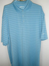 Nike Golf Fit Dry Stretch Polo Sky Blue XL Excellent - $25.73
