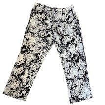 Banana Republic career pants wider Pants Black White Print Elastic Waist... - $753.73 MXN