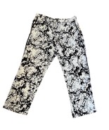 Banana Republic career pants wider Pants Black White Print Elastic Waist... - $754.30 MXN