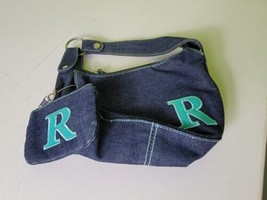 Womens Purse Blue Denim Jean &quot;R&quot; Insignia And Smaller Coin Bag Chateau  - £28.91 GBP
