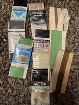 Vintage Mixed Lot of Sewing Notions Bias Tape Seam Binding Twill Tape Trimmings - £2.36 GBP