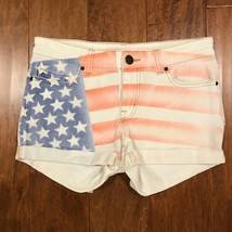 Urban Outfitters BDG Mid-Rise Alexa American Flag White Shorts sz 27 - $34.21 CAD