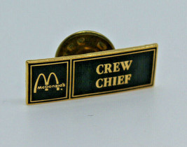 McDonalds Restaurant Crew Chief Employee Collectible Pinback Pin Button ... - £8.81 GBP