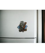Shinglekill Falls Purling NY Vintage Catskills Tourist Magnet Raccoon On... - $13.58 CAD