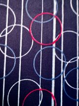 1970s Mod VTG Polyester Knit Fabric  Circles Bubbles  - 84Lx65W&quot; Unused ... - $32.93