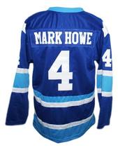 Any Name Number Aeros Retro Wha Hockey Jersey Howe Blue Any Size image 5