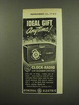 1949 General Electric Model 64 Clock-Radio Ad - Ideal gift anytime - £14.78 GBP