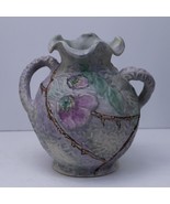 Weller Pottery Silvertone 1920&#39;s Signed Pastel Ceramic Double Handle Vase - $163.01 CAD