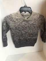 Gymboree Toddler Boys Pull Over Sweater Size Xxs 3 Gray And Beige - $6.58