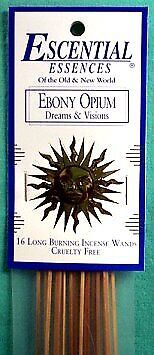 Primary image for Ebony Opium Escential Essences Incense Sticks 16 Pack