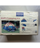 Vintage Wenzel Kids Camping Kit / Tent Sleeping Bag Chair Flashlight Com... - £33.63 GBP