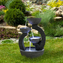 Water Fountian 3 Tier water fountain fiber material origin India - £440.44 GBP