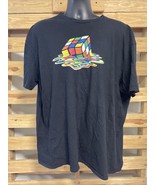 Brisco Brand Rubik&#39;s Cube Melting Graphic T-Shirt Men&#39;s Size 3XL 80&#39;s KG JD - $13.87 CAD