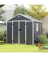 Campcraft 8x8ft Dark Gray Resin Storage Shed - Waterproof, UV, Durable - €905,28 EUR
