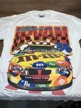 Vintage 1999 Ernie Irvan 36 M&amp;M&#39;s Racing Team NASCAR T-Shirt White Graphics L - £37.37 GBP