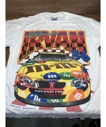 Vintage 1999 Ernie Irvan 36 M&amp;M&#39;s Racing Team NASCAR T-Shirt White Graph... - $64.93 CAD