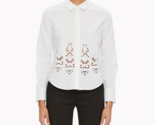 THEORY Womens Classic Shirt Weylend E Elegant Solid White Size L H0404527 - £67.95 GBP