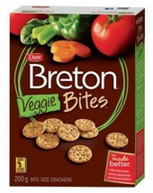 4 Boxes of Dare Breton Veggie Bites Small Crackers 200g Each -Free Shipping - £22.93 GBP