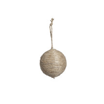 Vintage Jute String Ball Ornament 3.25 Inches - £18.48 GBP