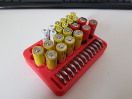 Battery Storage for 12xAA, 16xAAA, 15xCR2032 | Organize in Style | 3d Pr... - £3.99 GBP
