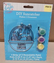 Suncatcher Ornament 4&quot; x 3&quot; DIY Easter Egg With 3 Paints NIB 262N - €2,17 EUR