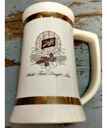 Vintage Schlitz Beer Tall Ceramic Mug - Early 1960&#39;s - $17.64
