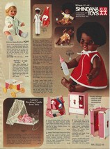 Vtg SEARS Catalog Pg x6 Shindana Jo Jo Wanda Nurse Baby Zuri &amp; Doll Furniture - £11.62 GBP