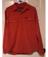 Polo Ralph Lauren Trademark Men’s LS Button Down Canvas Rust Red Shirt S... - £12.96 GBP