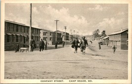 Vtg Postcard Camp Meade Maryland MD Company Street View w Barracks UNP - £8.96 GBP