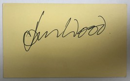 John Wood (d. 2011) Signed Autographed Vintage 3x5 Index Card - £15.81 GBP