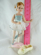  Ballerina 10" Doll Collectible +Porcelain Christmas ornament Ballet Slipper 4" - $19.79