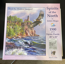 New SunsOut 1,500 Pc. Puzzle "Spirits Of The North By James Meger 26" x 32" - $22.99