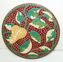 Pier 1 &quot;Mosaic Fruit&quot; 6.75&quot; Luncheon or Salad Plate ~ Italy ~ Some Marks - £7.86 GBP