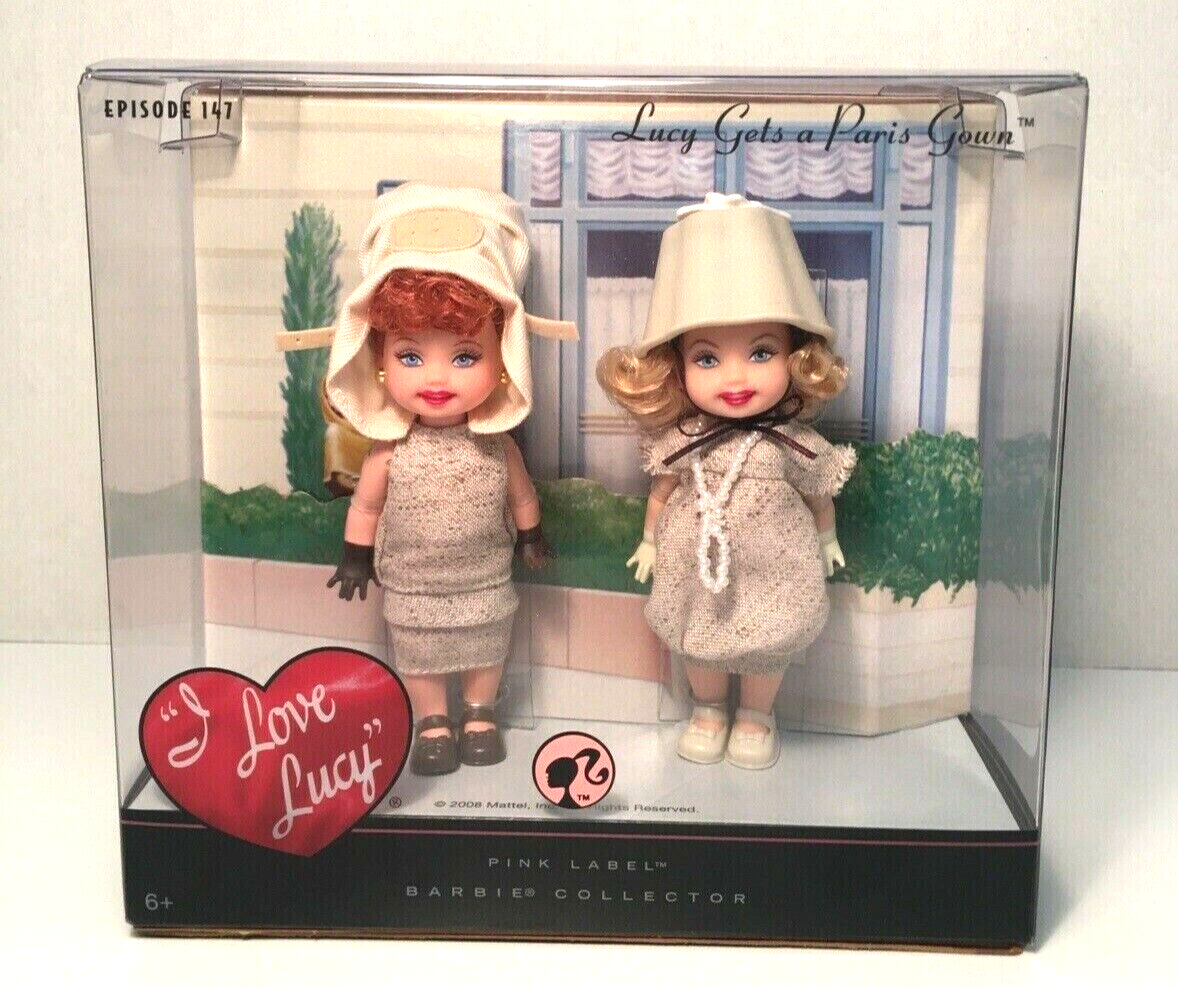 Barbie Pink Label Kelly Doll Set - Lucy Gets A Paris Gown I Love Lucy Edition