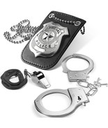 Kids Police Pretend Play Set - Police Badge Handcuff Toy Whistle Police ... - £9.42 GBP