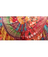 FABULOUS RAINBOW MULTICOLOR TRIBAL BELLYDANCE ATS TYEDYED GYPSY SKIRT 25... - $188.72 CAD