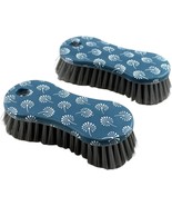 2 Pack Multi-Purpose Scrub Brush – Heavy Duty Blue Printed Cleaning Tool - $13.42 CAD