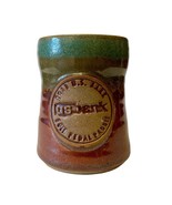 Stoneware Pottery Mug 2011 US Bank Pole Pedal Push Bend Oregon Drip Glaz... - $370.83 MXN