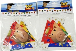 Toy Story 4 Large Jointed Banner 6 Ft Buzz Woody Bo Lot of 2 New - $12.46
