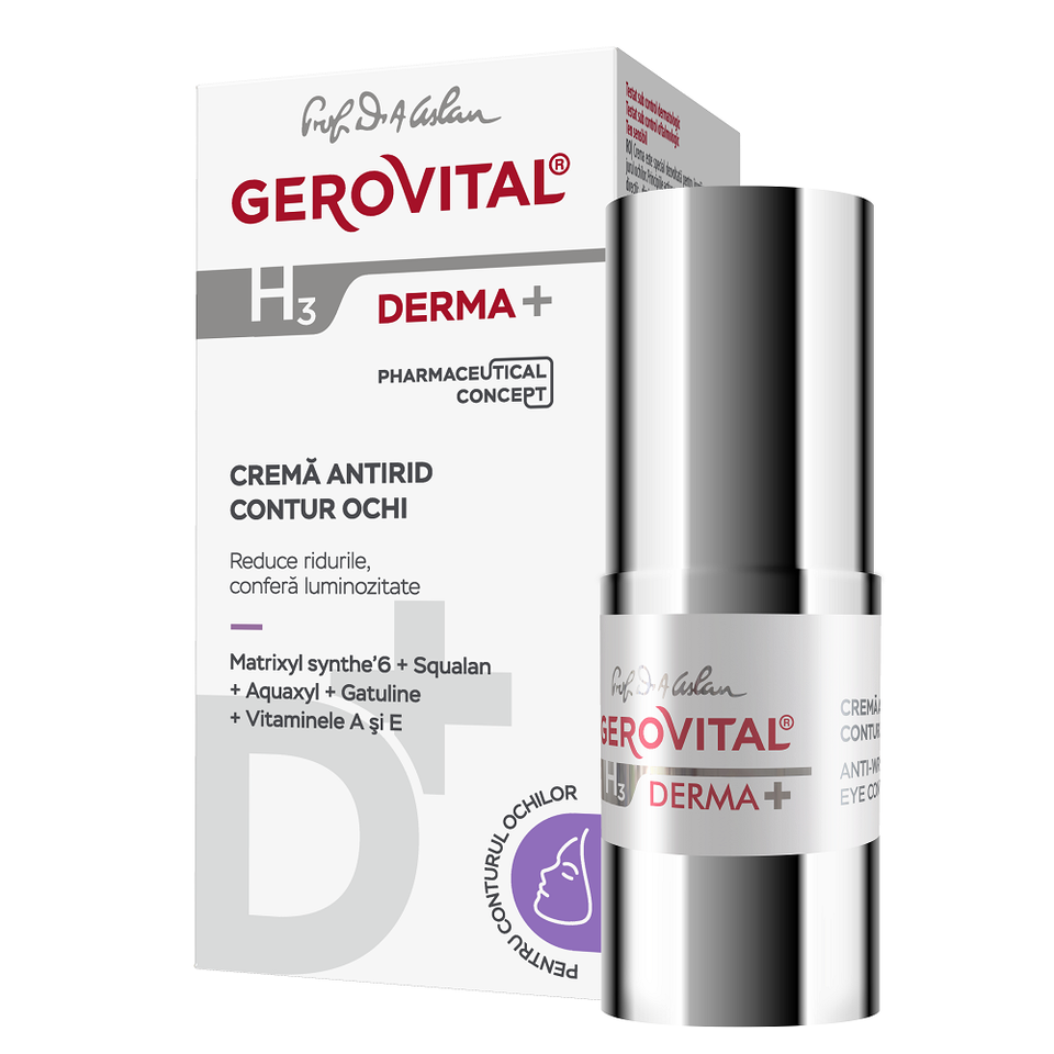 Gerovital H3 Derma+ Eye Contour Anti-Wrinkle Cream 15 ml