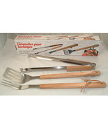 3 Piece BBQ Tool Set by Fox Run Craftsmen ~ Stainless~  Grill Camping NEW  - €11,02 EUR