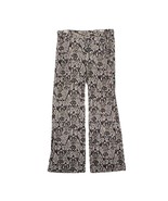 IMAN Women&#39;s L Pull-On Wide Leg Palazzo Pants Black White Gold Snake Print - $441.52 MXN