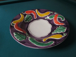 Large Ceramic Italian Hand Painted Salad Bowl 3 X 15&quot; - £58.84 GBP