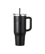40 oz Insulated Water Bottle Stainless Steel Coffee Cup Handheld Black - $39.08 CAD