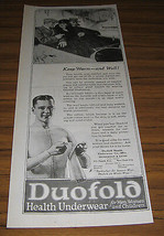 1921 Vintage Ad Duofold Health Underwear for Men,Women,Children New York... - $14.01