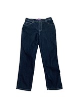 Gloria Vanderbilt Womens Jeans Size 10 Short Amanda Dark Wash Straight Leg - $18.81
